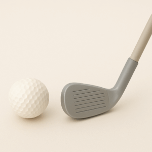 Golfschläger mit Ball